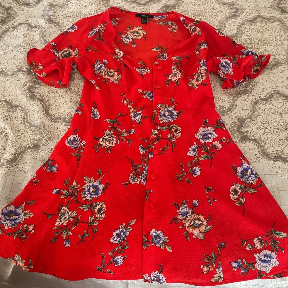 Flirty red dress